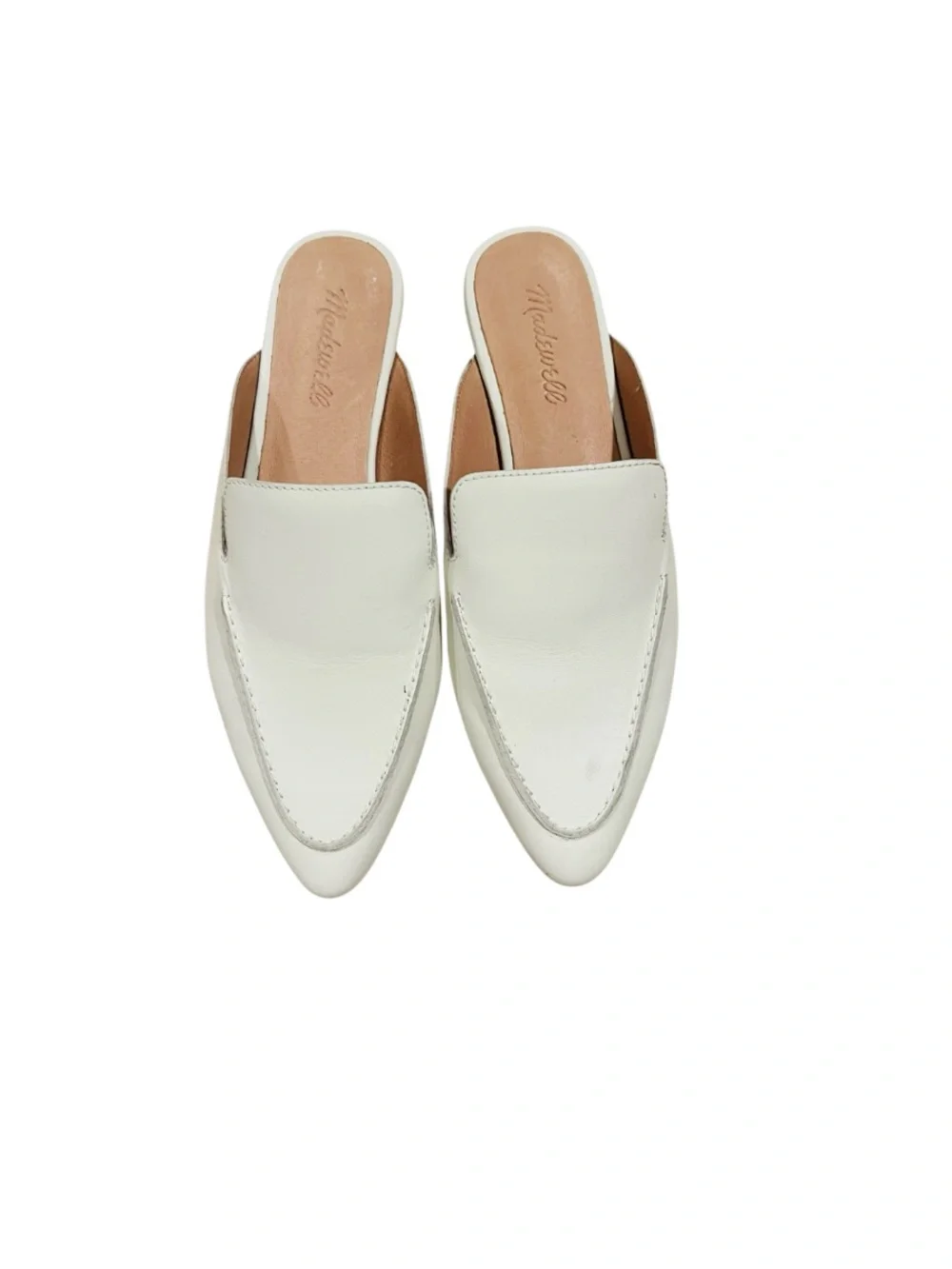 The Frances Skimmer Mule in Leather Ivory Size 7.5 New
